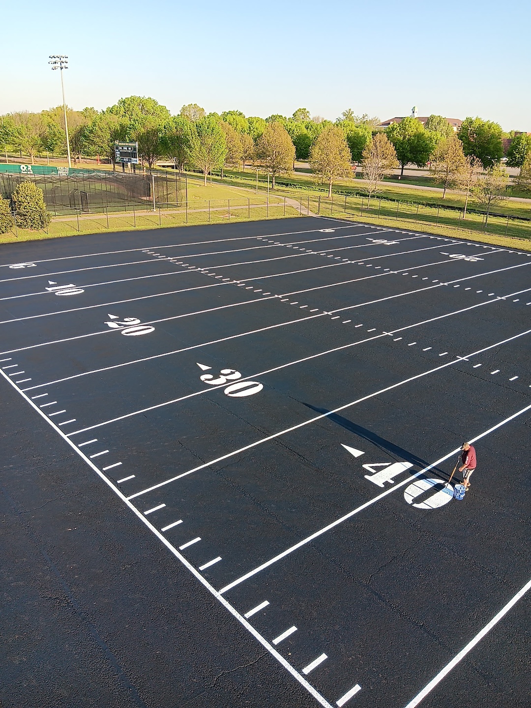Arkansas Tech University Band Practice Field Crack Sealing project photo 4 in Russellville, AR