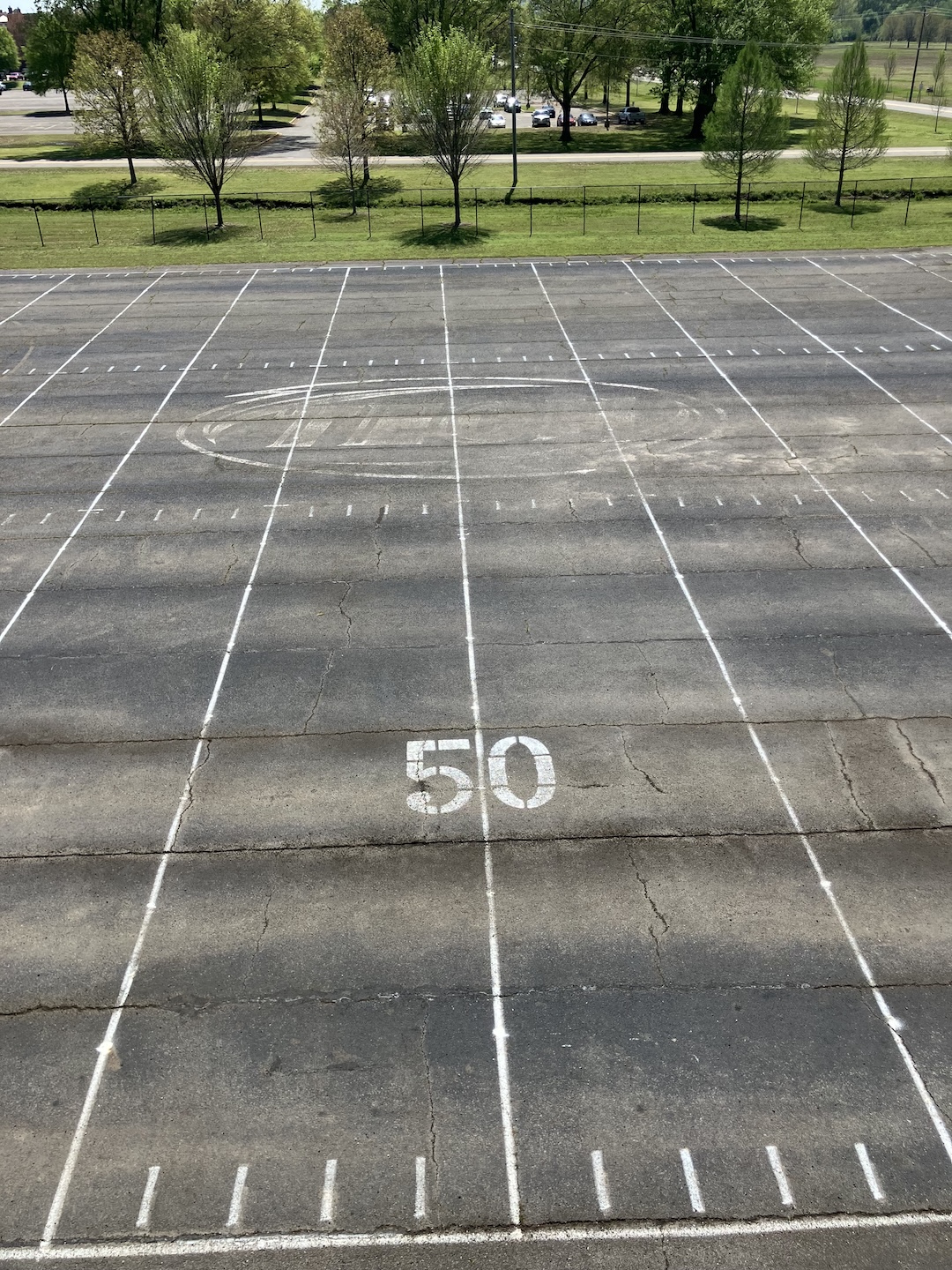 Arkansas Tech University Band Practice Field Crack Sealing project photo 3 in Russellville, AR