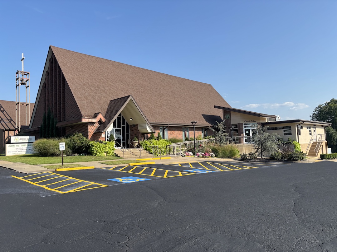Genesis Church Crack Sealing project in Fayetteville, AR
