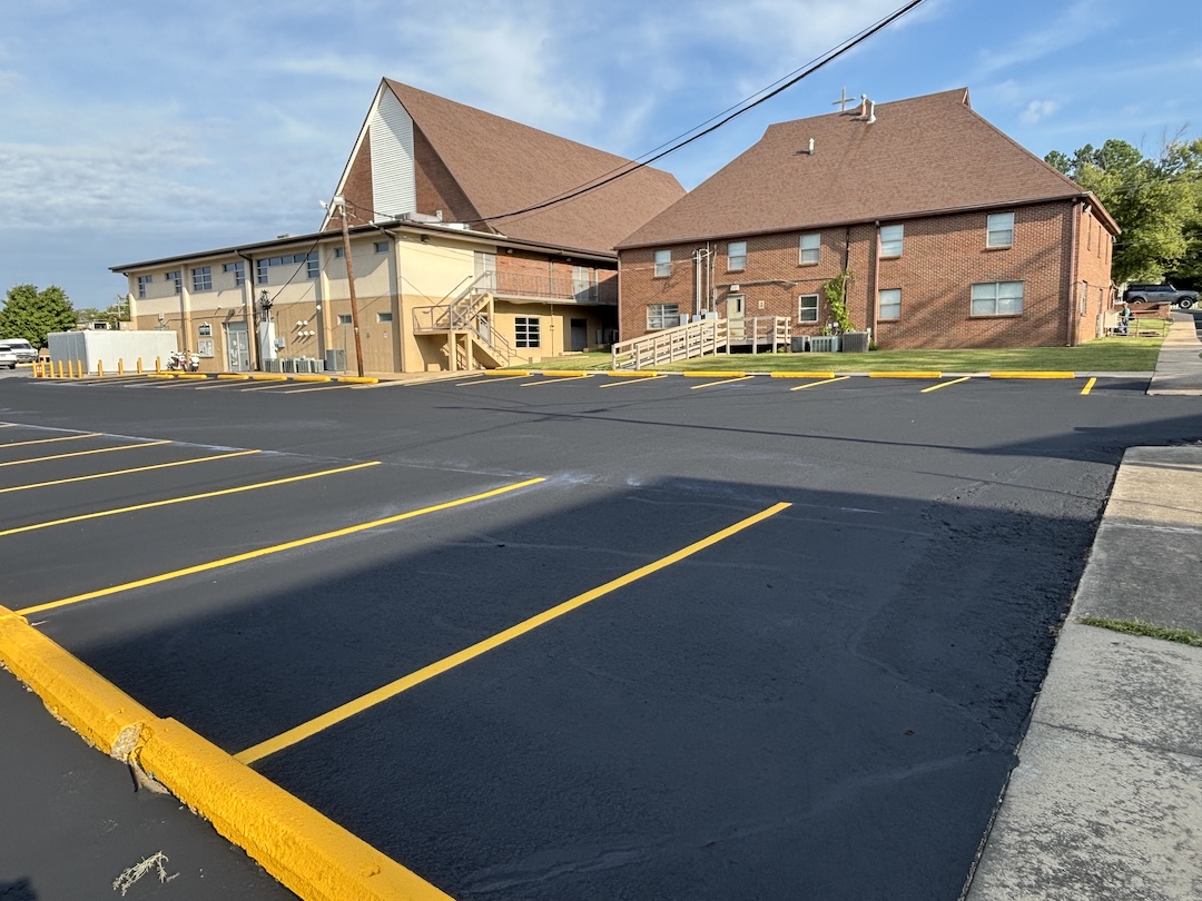 Genesis Church Crack Sealing project photo 4 in Fayetteville, AR