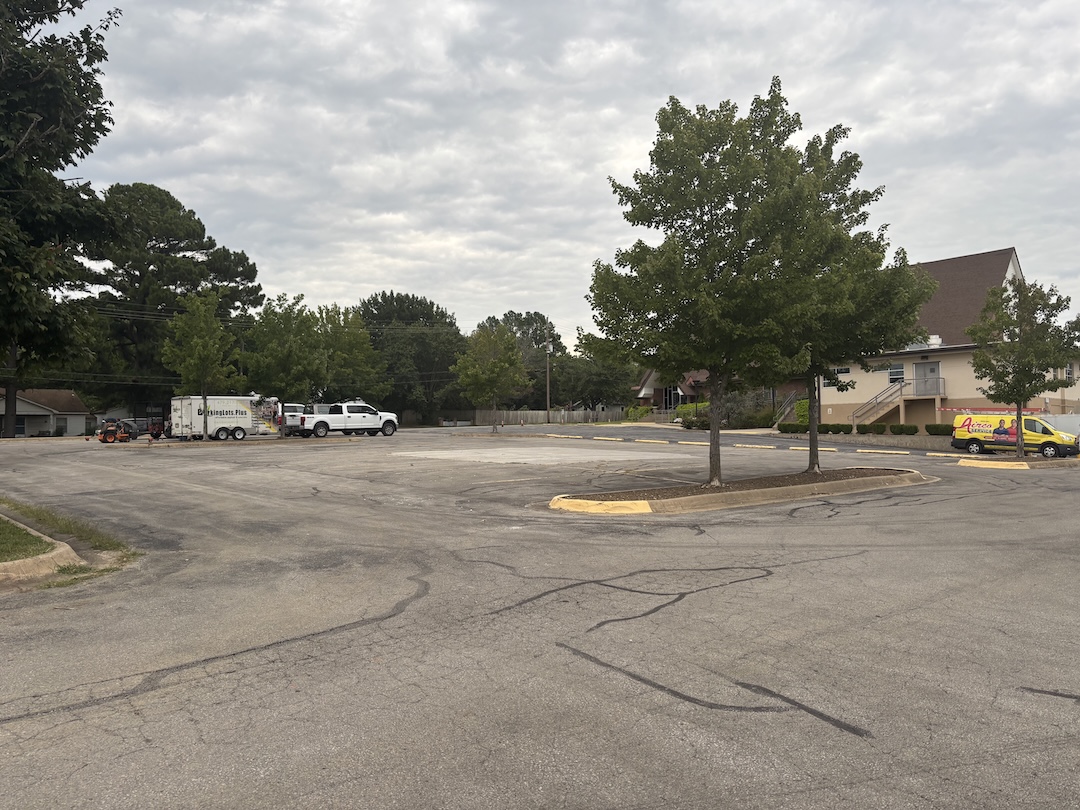 Genesis Church Crack Sealing project photo 2 in Fayetteville, AR