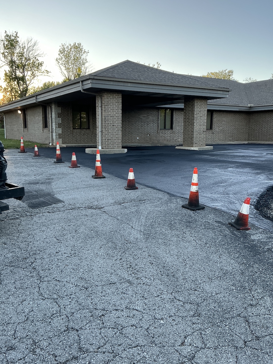 Mercy Family Clinic Asphalt Curb Repair project photo 6 in Green Forest, AR
