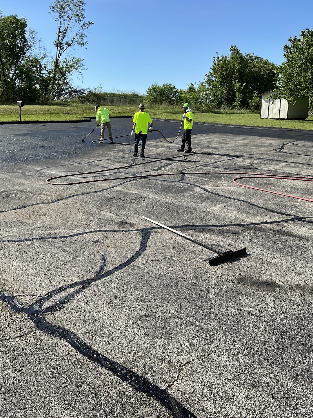Mercy Family Clinic Asphalt Curb Repair project photo 2 in Green Forest, AR