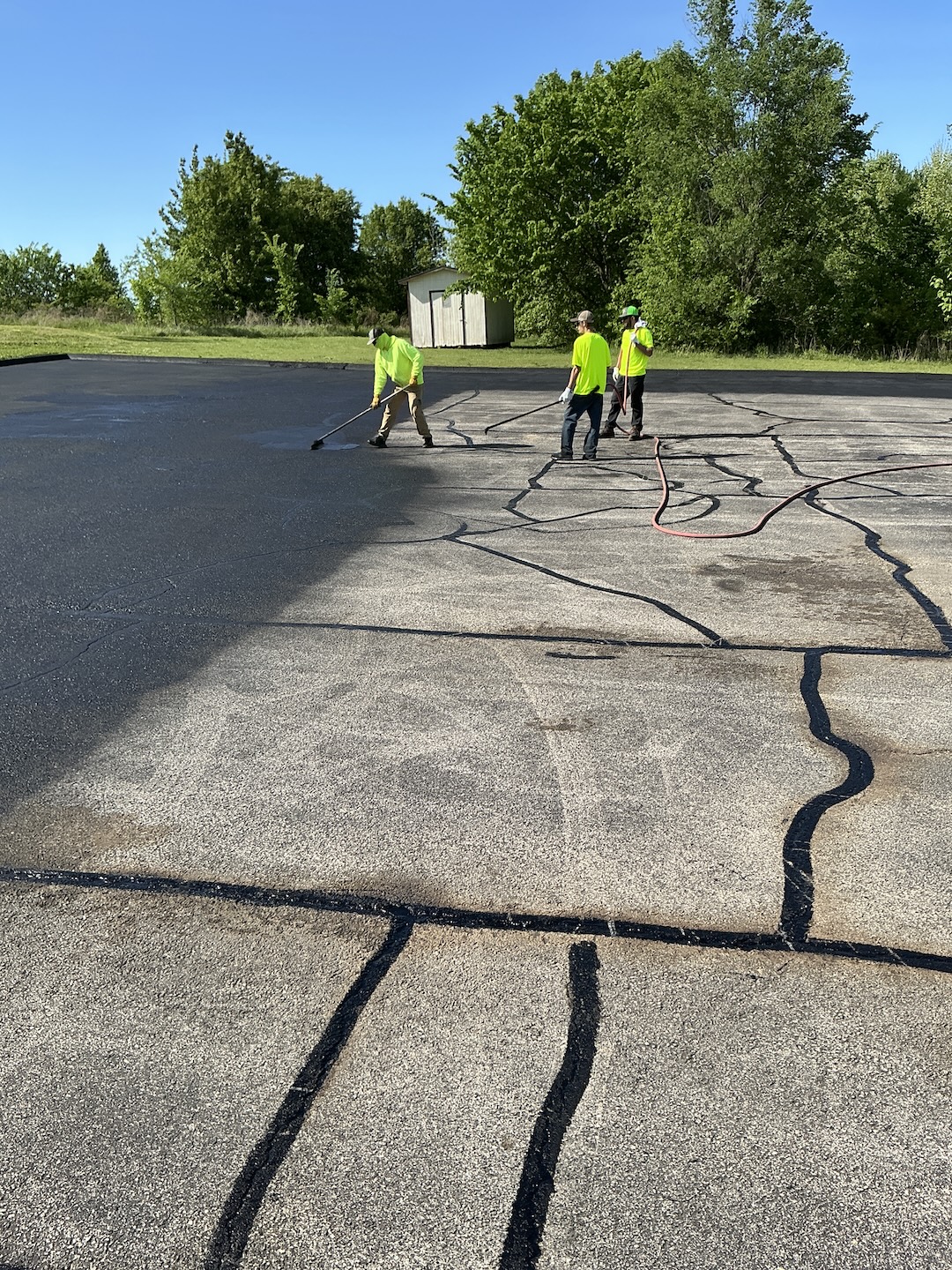 Mercy Family Clinic Asphalt Curb Repair project photo 3 in Green Forest, AR