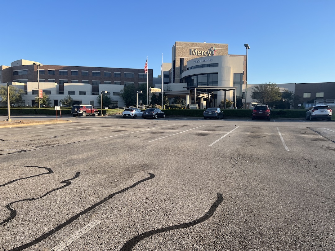 Mercy Hospital Crack Sealing project photo 1 in Fort Smith, AR