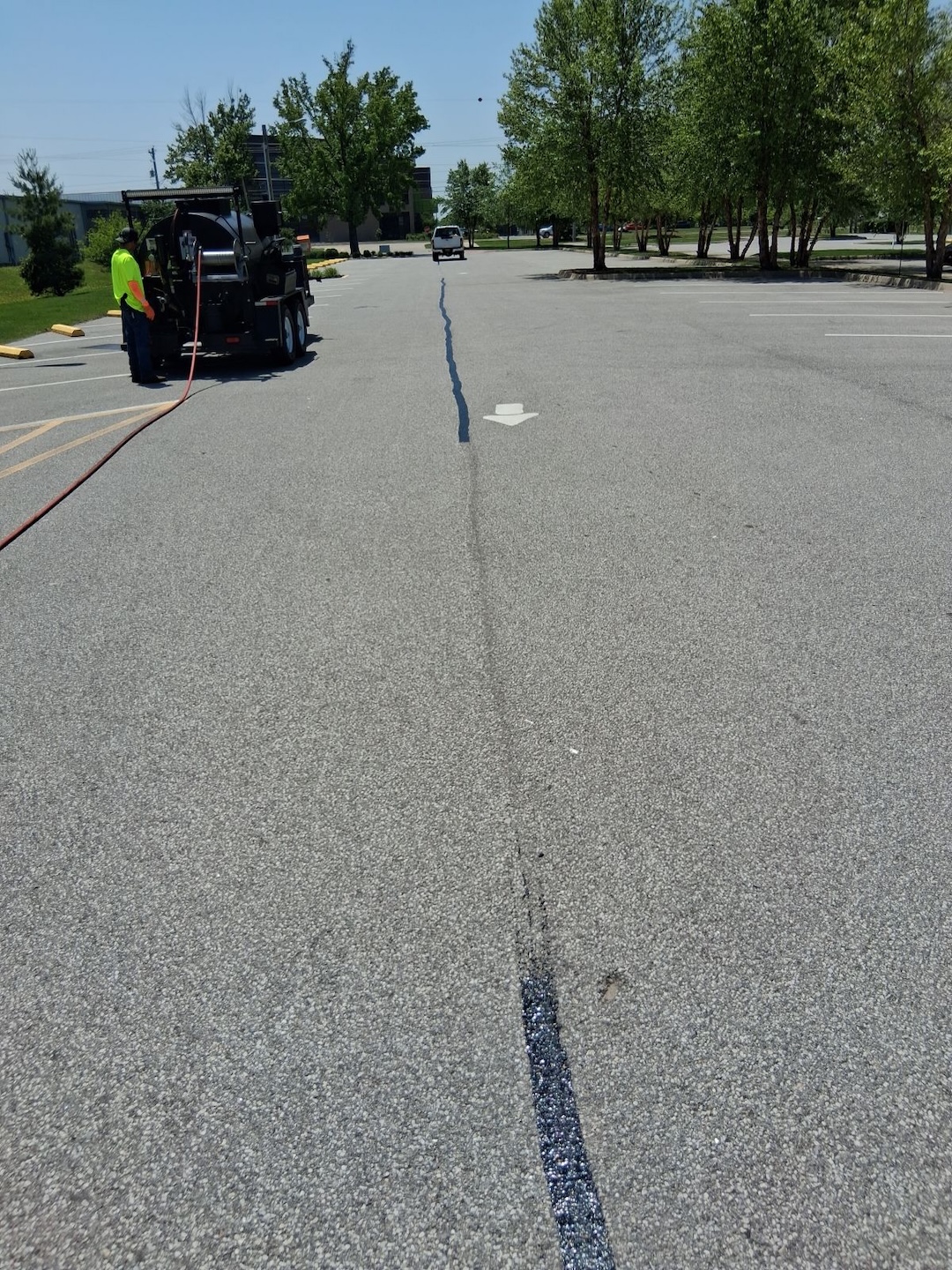 Word of Life Church Crack Sealing project photo 7 in Bentonville, AR